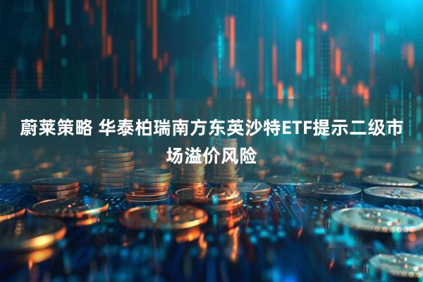 蔚莱策略 华泰柏瑞南方东英沙特ETF提示二级市场溢价风险