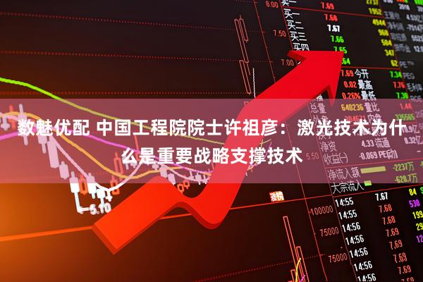 数魅优配 中国工程院院士许祖彦：激光技术为什么是重要战略支撑技术