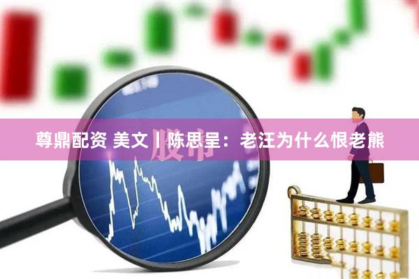 尊鼎配资 美文丨陈思呈：老汪为什么恨老熊